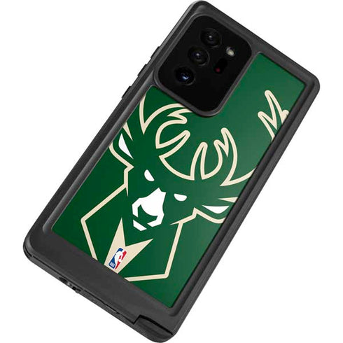 NBA Milwaukee Bucks Large Logo Galaxy Note20 Ultra 5G Waterproof Case