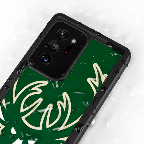 NBA Milwaukee Bucks Large Logo Galaxy Note20 Ultra 5G Waterproof Case