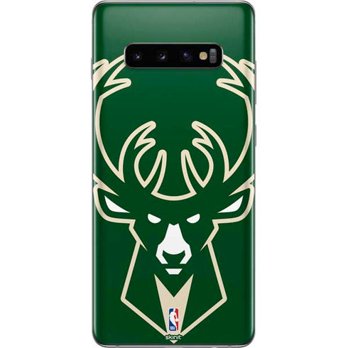 NBA Milwaukee Bucks Large Logo Galaxy S10 Plus Skin