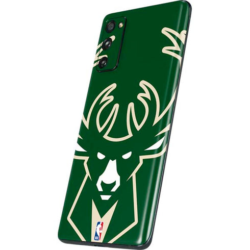 NBA Milwaukee Bucks Large Logo Galaxy S20 Fan Edition Skin