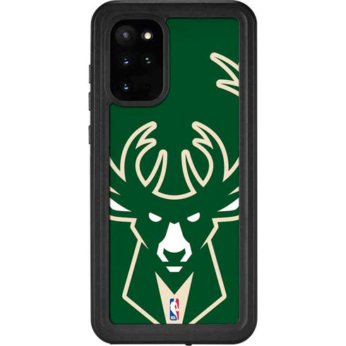 NBA Milwaukee Bucks Large Logo Galaxy S20 Plus Waterproof Case