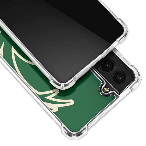 NBA Milwaukee Bucks Large Logo Galaxy S21 5G Clear Case