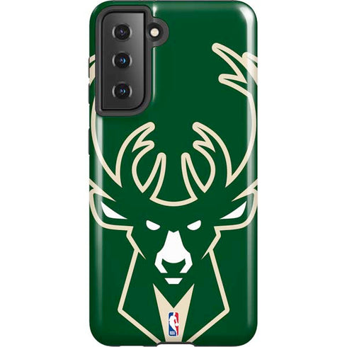 NBA Milwaukee Bucks Large Logo Galaxy S21 5G Pro Case