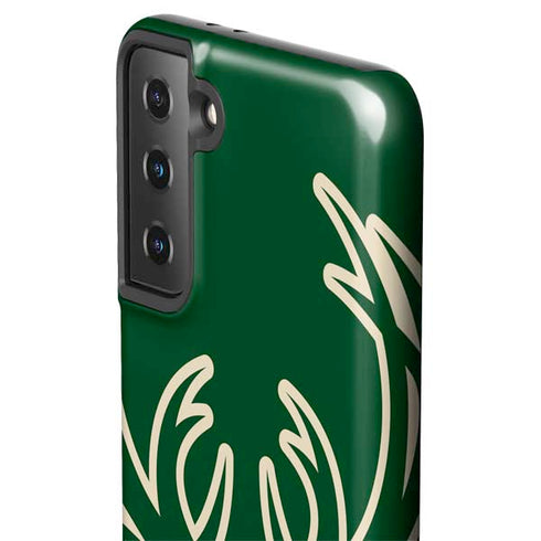 NBA Milwaukee Bucks Large Logo Galaxy S21 FE Pro Case