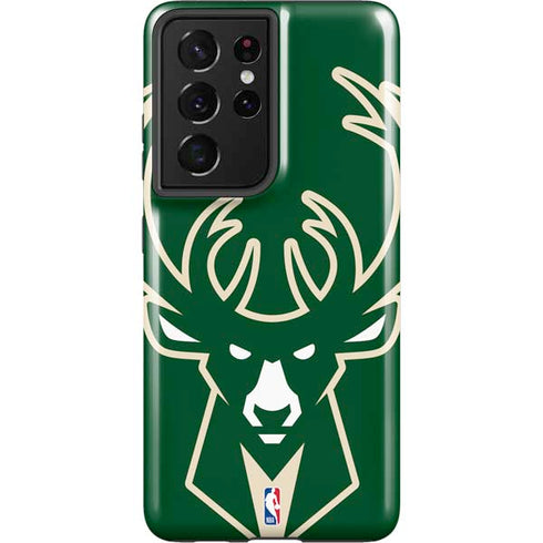 NBA Milwaukee Bucks Large Logo Galaxy S21 Ultra 5G Pro Case