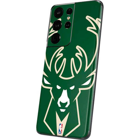 NBA Milwaukee Bucks Large Logo Galaxy S21 Ultra 5G Skin