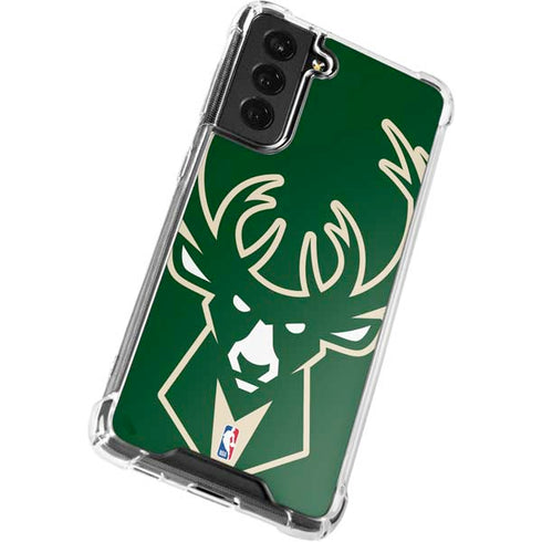 NBA Milwaukee Bucks Large Logo Galaxy S22 Plus Clear Case