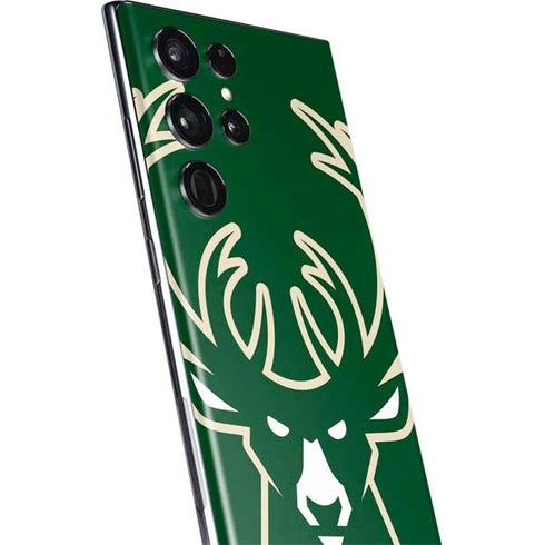NBA Milwaukee Bucks Large Logo Galaxy S22 Ultra Skin