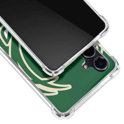 NBA Milwaukee Bucks Large Logo Galaxy S23 FE Clear Case