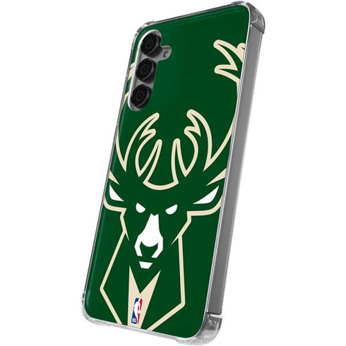 NBA Milwaukee Bucks Large Logo Galaxy S24 Plus Clear Case