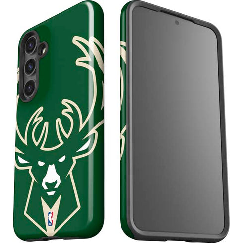 NBA Milwaukee Bucks Large Logo Galaxy S24 Plus Impact Case