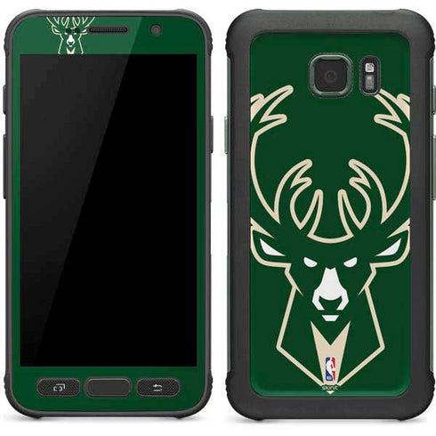 NBA Milwaukee Bucks Large Logo Galaxy S7 Active Skin