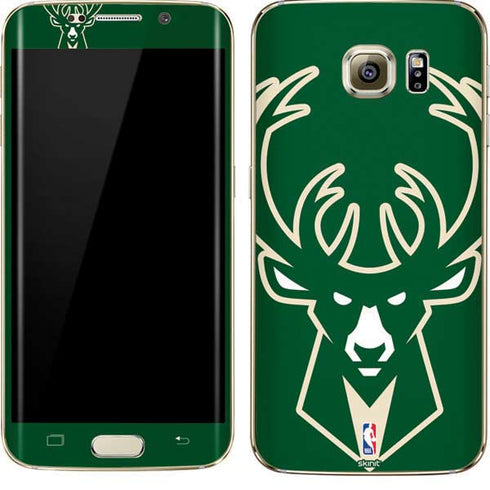 NBA Milwaukee Bucks Large Logo Galaxy S7 Edge Skin