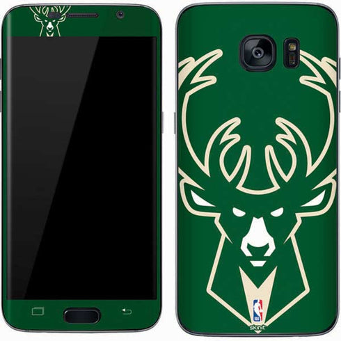 NBA Milwaukee Bucks Large Logo Galaxy S7 Skin