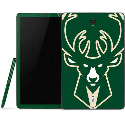 NBA Milwaukee Bucks Large Logo Samsung Galaxy Tab Skin