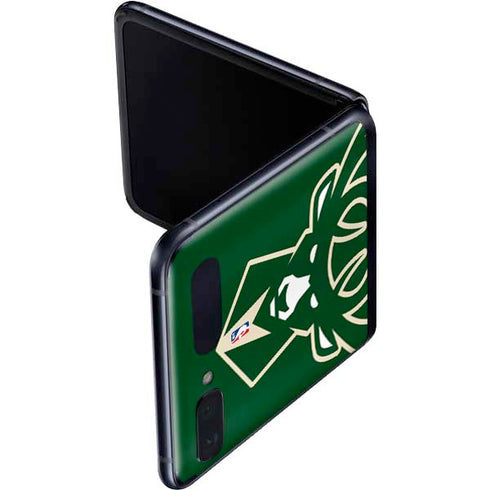 NBA Milwaukee Bucks Large Logo Galaxy Z Flip Skin