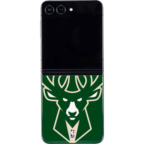 NBA Milwaukee Bucks Large Logo Galaxy Z Flip5 5G Skin