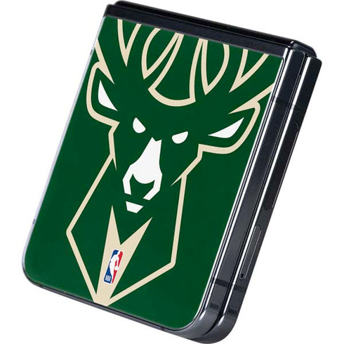 NBA Milwaukee Bucks Large Logo Galaxy Z Flip5 5G Skin