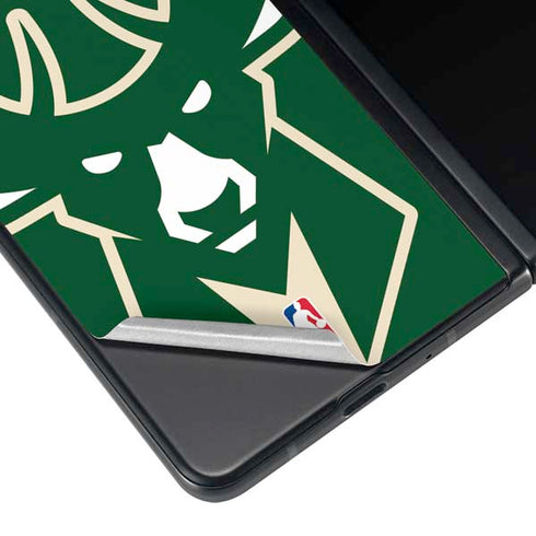 NBA Milwaukee Bucks Large Logo Galaxy Z Fold4 5G Skin