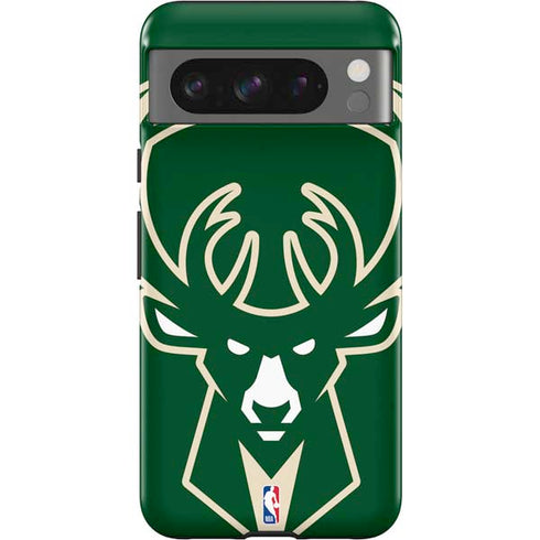 NBA Milwaukee Bucks Large Logo Google Pixel 8 Pro Impact Case