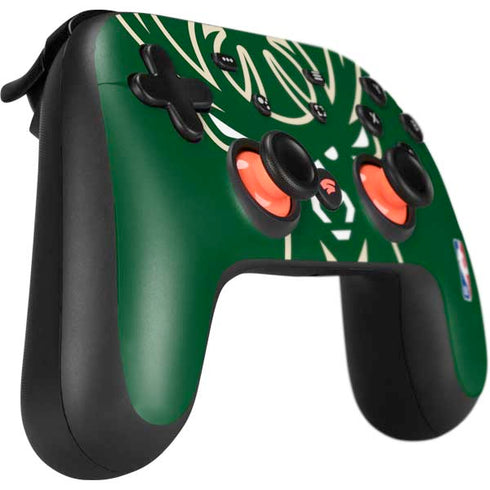 NBA Milwaukee Bucks Large Logo Google Stadia Controller Skin