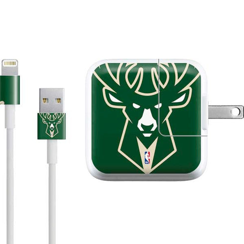 NBA Milwaukee Bucks Large Logo iPad Charger (10W USB) Skin