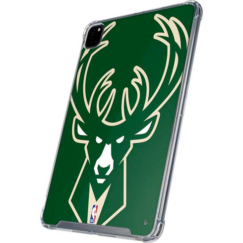 NBA Milwaukee Bucks Large Logo iPad Pro 12.9in (2020) Clear Case