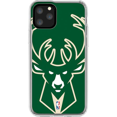 NBA Milwaukee Bucks Large Logo iPhone 11 Pro Clear Case