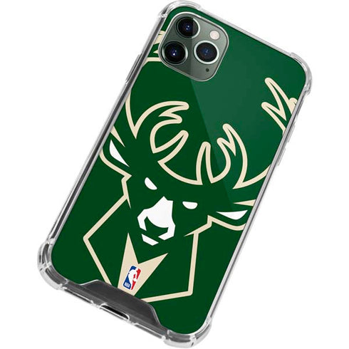 NBA Milwaukee Bucks Large Logo iPhone 11 Pro Max Clear Case