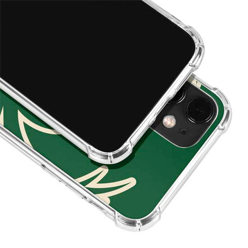 NBA Milwaukee Bucks Large Logo iPhone 12 Clear Case