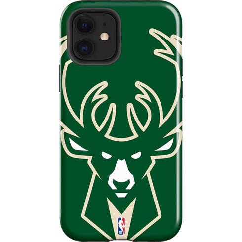 NBA Milwaukee Bucks Large Logo iPhone 12 Impact Case