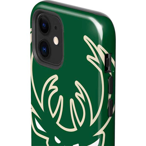 NBA Milwaukee Bucks Large Logo iPhone 12 Impact Case