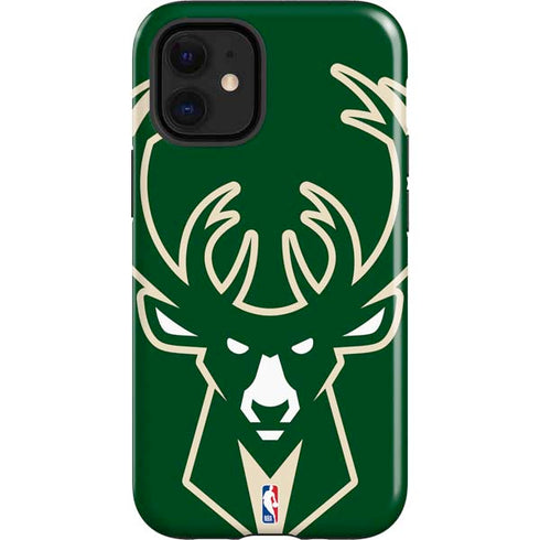 NBA Milwaukee Bucks Large Logo iPhone 12 Mini Impact Case