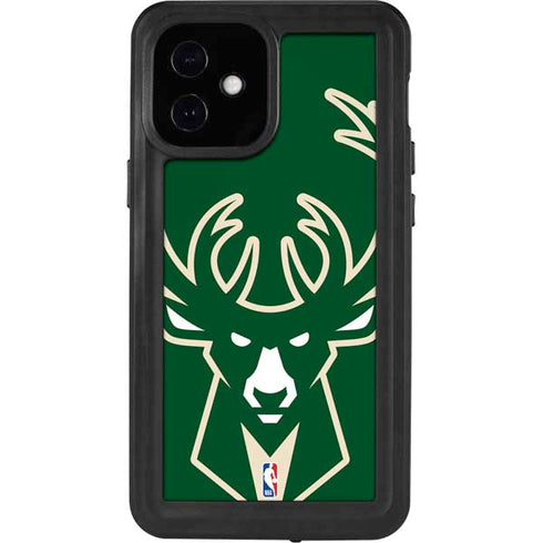 NBA Milwaukee Bucks Large Logo iPhone 12 Mini Waterproof Case