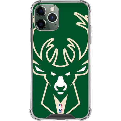 NBA Milwaukee Bucks Large Logo iPhone 12 Pro Max Clear Case