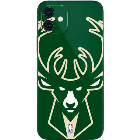 NBA Milwaukee Bucks Large Logo iPhone 12 Skin