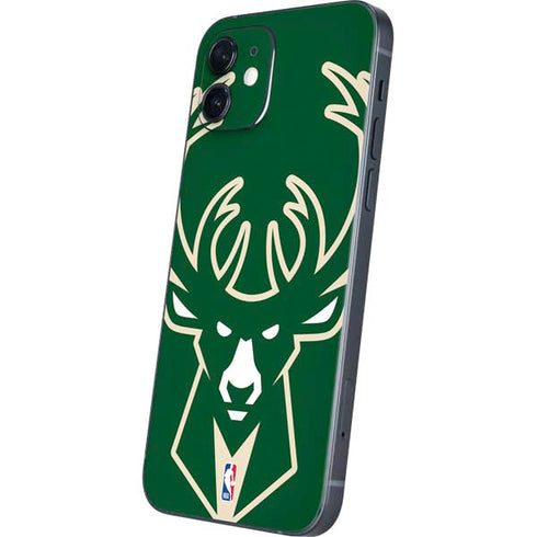 NBA Milwaukee Bucks Large Logo iPhone 12 Skin