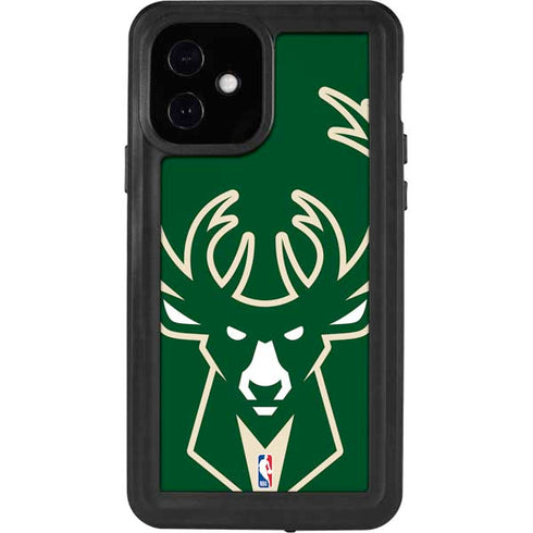 NBA Milwaukee Bucks Large Logo iPhone 12 Waterproof Case