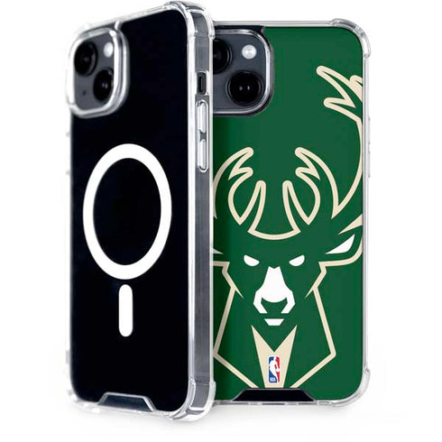 NBA Milwaukee Bucks Large Logo iPhone 13 MagSafe Case