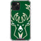 NBA Milwaukee Bucks Large Logo iPhone 13 Mini Clear Case