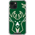 NBA Milwaukee Bucks Large Logo iPhone 13 Mini Clear Case