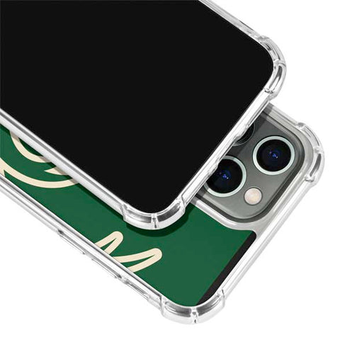NBA Milwaukee Bucks Large Logo iPhone 13 Pro Clear Case