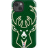 NBA Milwaukee Bucks Large Logo iPhone 15 Impact Case