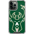 NBA Milwaukee Bucks Large Logo iPhone 14 Pro Max Clear Case