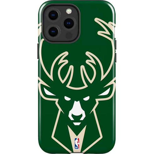 NBA Milwaukee Bucks Large Logo iPhone 15 Pro Max Impact Case
