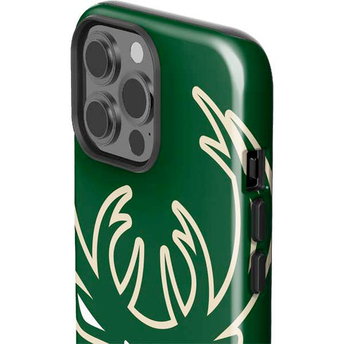 NBA Milwaukee Bucks Large Logo iPhone 15 Pro Max Impact Case