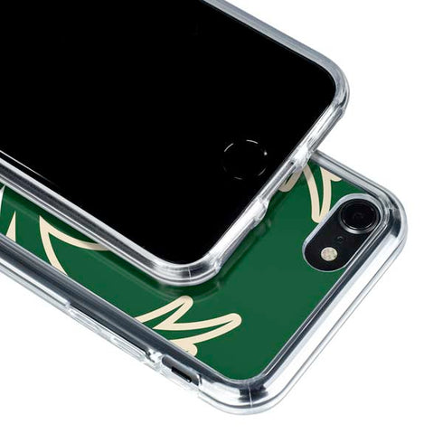 NBA Milwaukee Bucks Large Logo iPhone SE (2nd & 3rd Gen) Clear Case