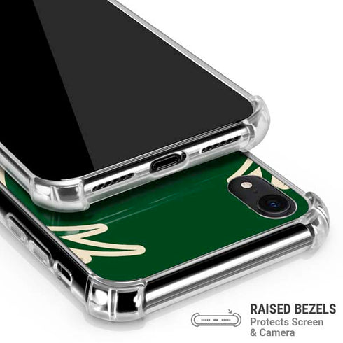 NBA Milwaukee Bucks Large Logo iPhone XR Clear Case