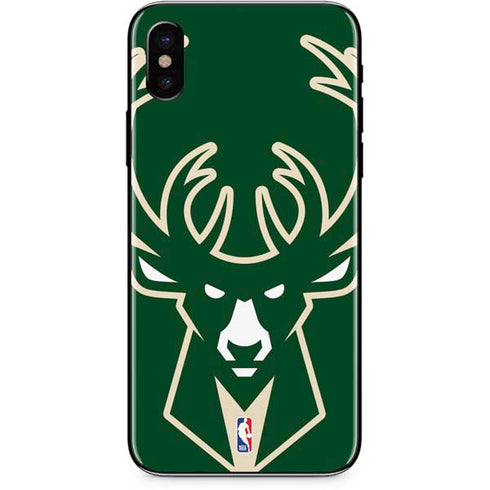 NBA Milwaukee Bucks Large Logo iPhone XS Skin