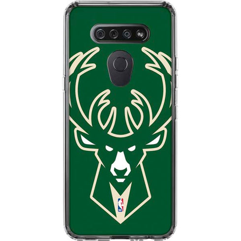 NBA Milwaukee Bucks Large Logo LG K51/Q51 Clear Case